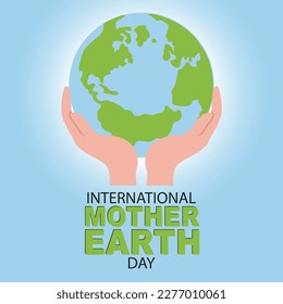 International Mother Earth Day design, vector illustration