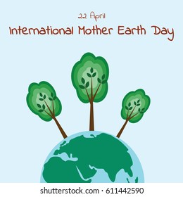 International Mother Earth Day. Eco conceptual image.