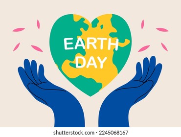 International Mother Earth Day. Environmental problems and environmental protection. Colorful vector illustration
