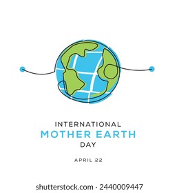 International Mother Earth Day, held on 22 April.