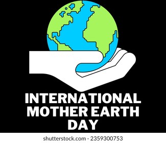 International Mother Earth Day illustration design