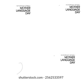 International Mother Language Day. 21st February International Mother language day celebration cover banner with earth globe and greetings in different