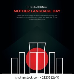 International mother language day in Bangladesh social media post banner 