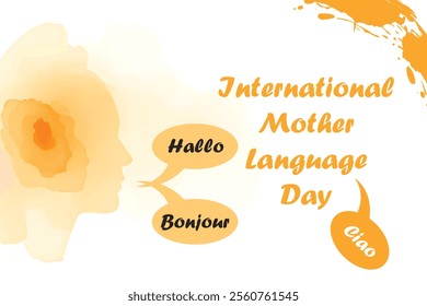 International mother language day banner design.