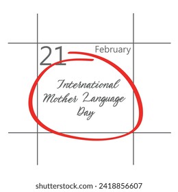 International mother language day, February 21.