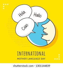 International Mother Language Day Illustration