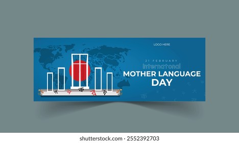 International Mother Language Day social media cover banner template