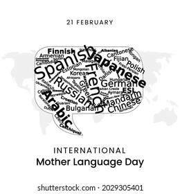 International Mother Language Day, Vector illustration design.