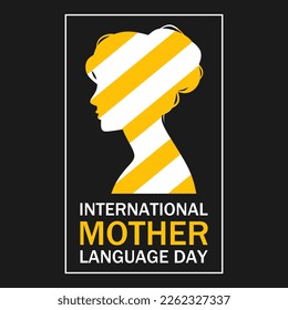 International mother language day vector illustration.