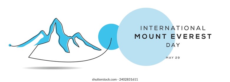 International Mount Everest Day, held on 29 May.