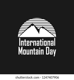 international mountain Day design. logo. vector eps 10
