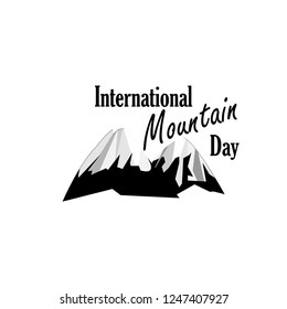 international mountain Day design. logo. vector eps 10