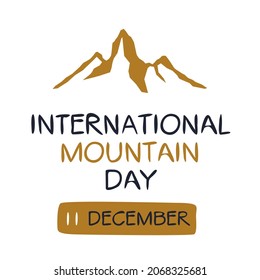 International Mountain Day, held on 11 December.