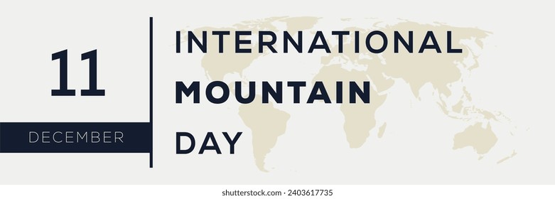 International Mountain Day, held on 11 December.