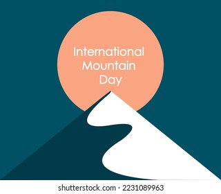 International Mountain Day poster illustration