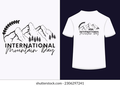 International mountain day, T-Shirt Design. svg