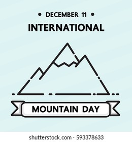 International mountain day vector design.
