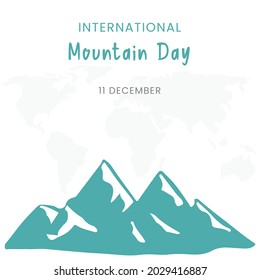 International Mountain Day, Vector illustration design.