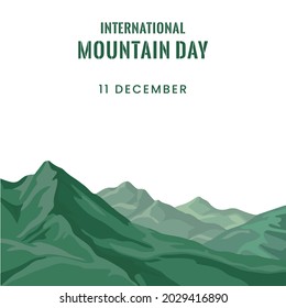 International Mountain Day, Vector illustration design.