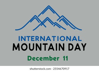 International Mountain Day vector illustration Art