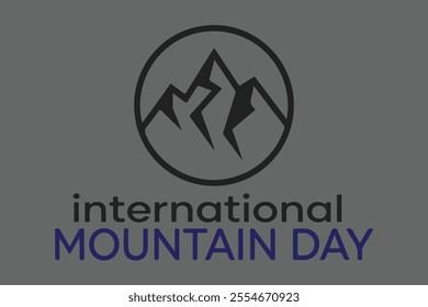 International Mountain Day vector illustration Art
