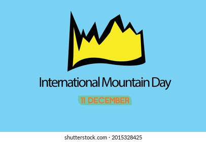Plantilla de vectores del Día Internacional de las Montañas