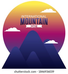 International Mountain Days Vector Illustration. Suitable for greeting card, poster and banner.	
