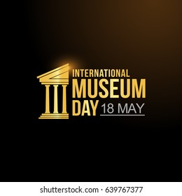 International Museum Day 18 May Logo Vector Illustration
