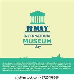 International Museum Day Banner. Vector