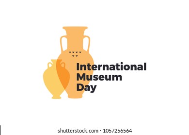 International Museum Day. May 18. Vector illustration on light background.