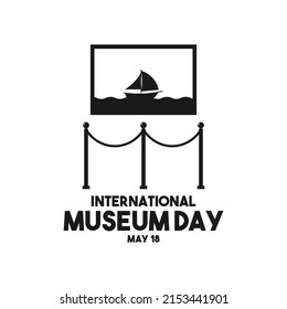 International museum day. May 18. Flat design vector illustration.