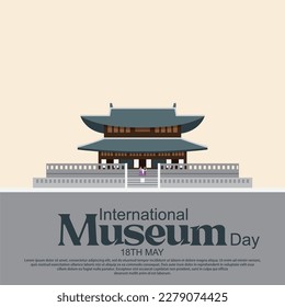 International Museum Day May 18 Vector Illustration