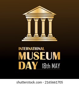 International museum day poster concept may 18 premium vector illustration Premium Vector