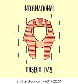 International Museum Day. Suitable for banner, poster, greeting card, mug, template and print advertising
