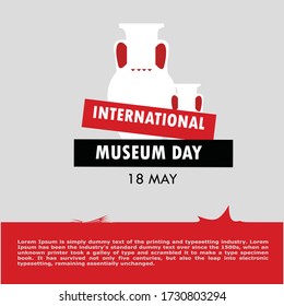 International Museum Day Vector Banner