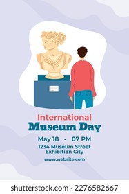 international museum day. Vector illustration design. 18 May.