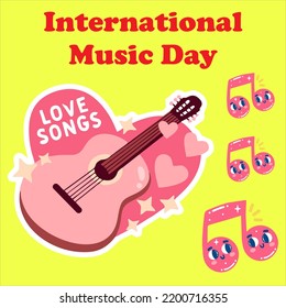International Music Day Vector Background