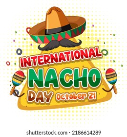 International Nacho Day Banner Design illustration