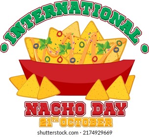 International Nacho Day Poster Design illustration