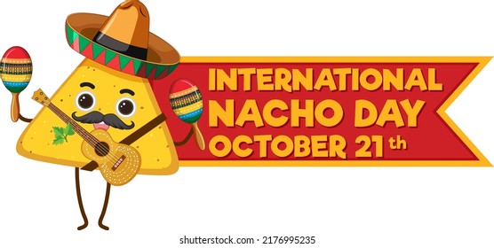 International Nacho Day Poster Design illustration