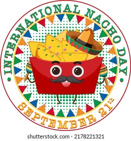 International Nacho Day Poster Design illustration