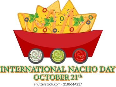 International Nacho Day Poster Design illustration