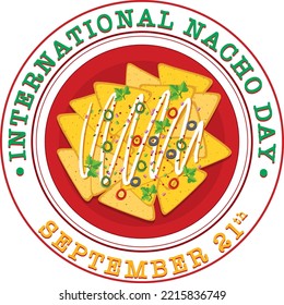 International Nacho Day Poster Design illustration