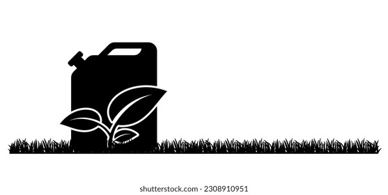 International, national biodiesel day or biofuel day. Cartoon gasoline, jerrycan with handle. Canisters or jerry can symbol. Fuel tank for transporting and storing petrol. Can jerrycan, canister.