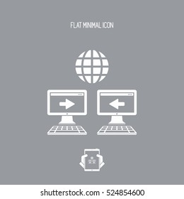 International network data - Minimal flat icon