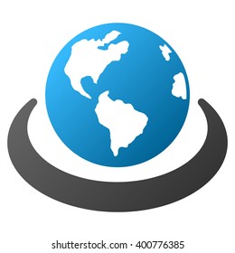 International Network vector toolbar icon for software design. Style is a gradient icon symbol on a white background.