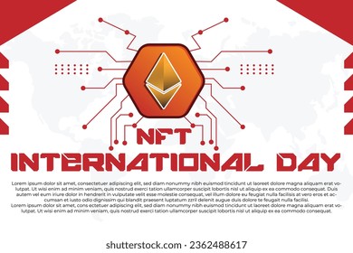 International NFT Day – September 20, 2023, Can be changed color, Illustrator Eps File, Suitable for use in print media or social media. Get it now at shutterstock.