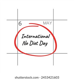International No Diet Day - 06 may.
