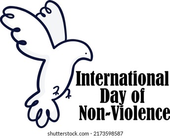 International Non Violence Day Vector Art