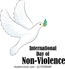 International Non Violence Day Vector Art